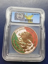 2024 1 Onza Copper Colorized México Coin