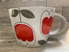 Sagaform Red & Orange Flower Cup Coffee Mug By Camilla Engdahl, Swedish Retro