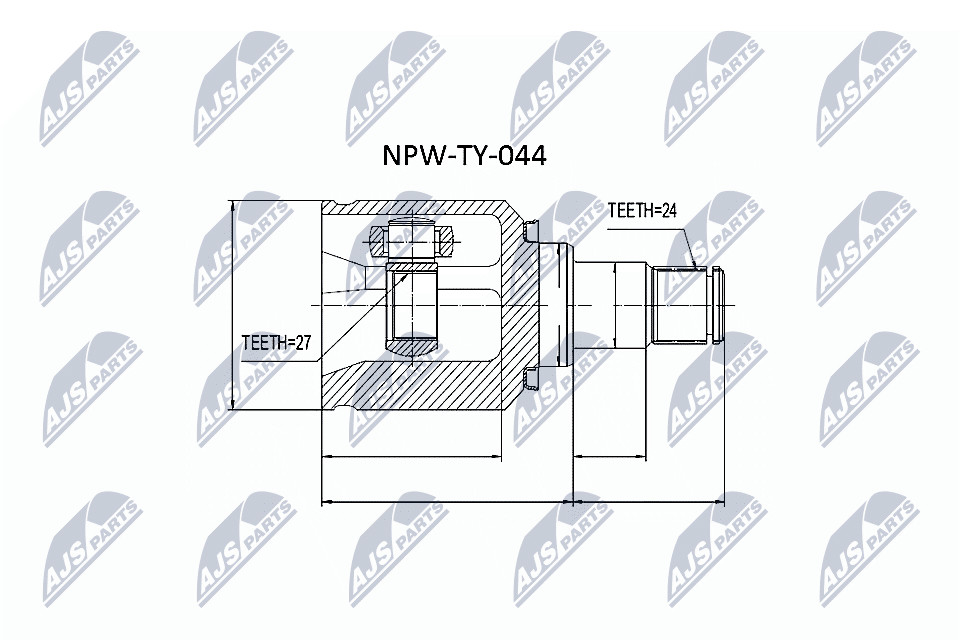 Inner Cv Joint Left For Toyota Avensis Adt251 2.2D-4D 05- - Image 4