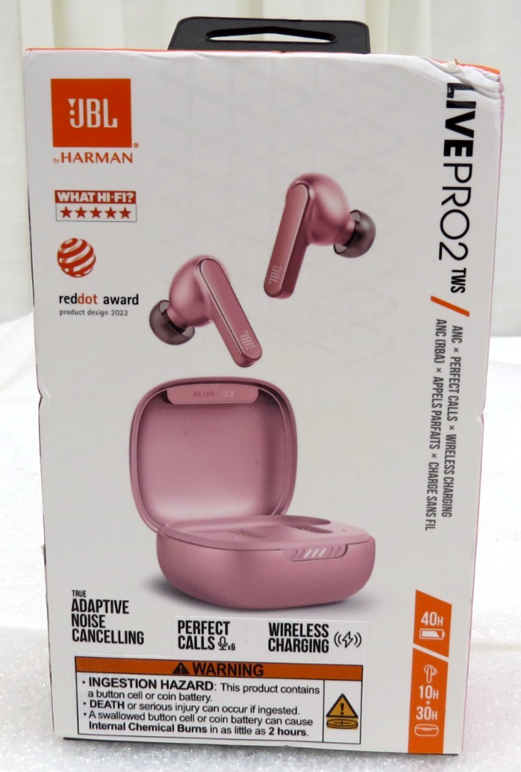 JBL LIVE PRO 2 ローズ【格安中古美品】 JBL LIVPRO2TWRAM Live Pro 2 TWS True Wireless Noise