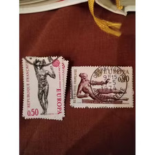 Timbre France 1789 1790 Europa Sculptures 1974