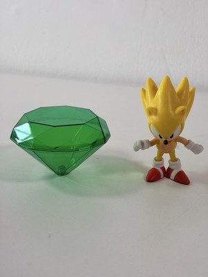 Jakks Sonic the Hedgehog 4'' Inch Classic Super Sonic Figur mit Master Emerald