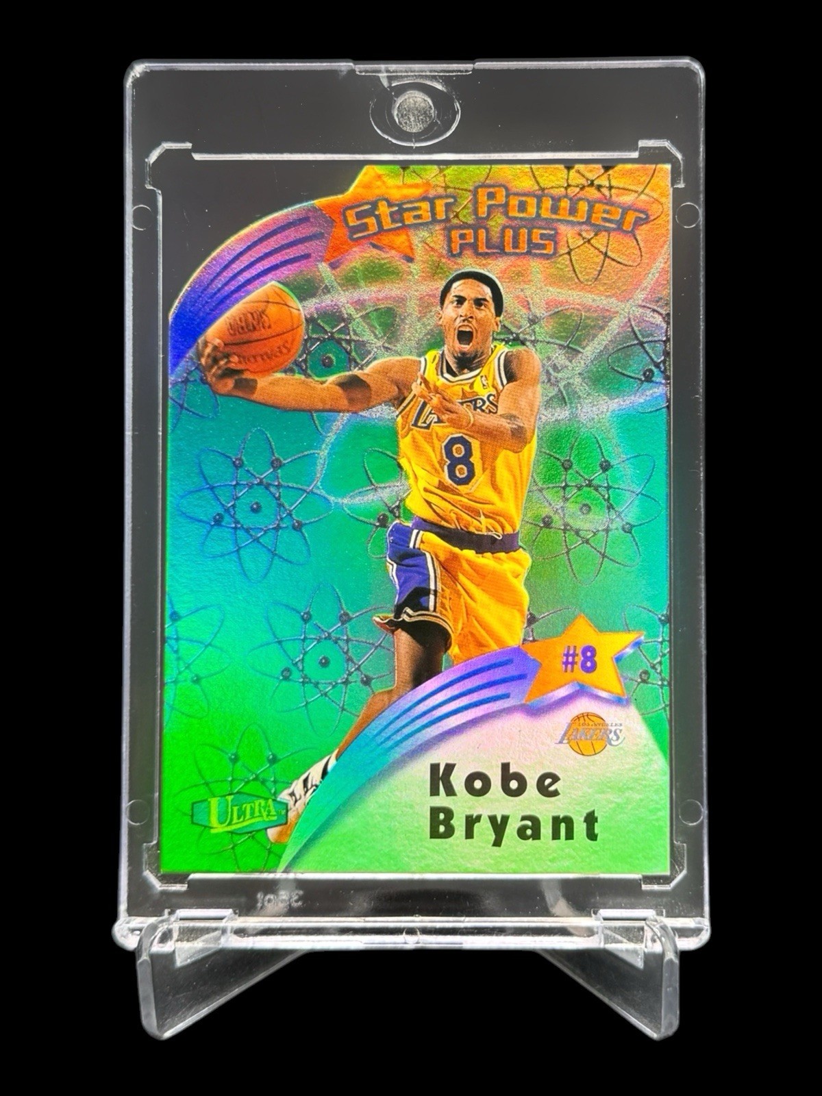1997 Fleer Ultra KOBE BRYANT STAR POWER PLUS SSP VARIATION DIE CUT HOLO 3 OF 20