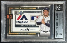 MIGUEL CABRERA BGS 9 2023 TOPPS MUSEUM MEMORABILIA GU LAUNDRY TAG LOGO PATCH 1/1