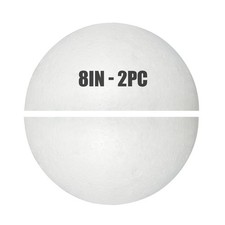 Styrofoam Half Balls 8 Inch,2PC Large White Half Foam Balls for Crafts, DIY C...