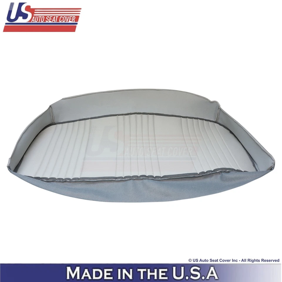 Cubierta de asiento de repuesto gris para parte inferior de banco de cuero sintético para Ford F150 1987-1997 Foto 2 de 4