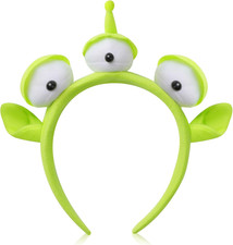 Three-Eyed Alien Monster Toy Headband Cute Plush Headband Headwear for Themed Pa
