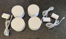 4PK-Google AC-1304 Home Wi-Fi System-Dual-band Mesh Router-3 Power Cords-TESTED