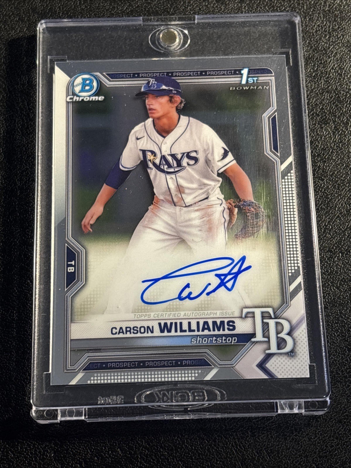 Carson Williams 2021 Bowman Draft 1st Chrome Prospect AUTO #CDA-CW🔥🔥