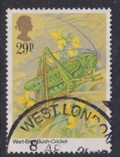 GB 1985 Wart Biter Bush Cricket 29p Fine Used SG 1279 VGC