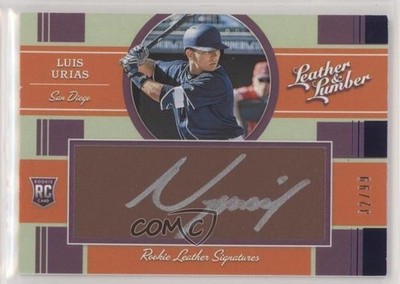 2019 Leather & Lumber Rookie Signatures Dark Brown 32/99 Luis Urias Auto RC 1h1