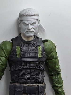 3d Print NINJA BLIND MASTER HEAD  1:10 7'' SELECT DC MULTIVERSE SCALE