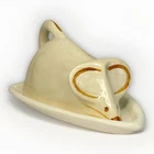 VTG McCoy Pottery Mouse. Chesse Plate Butter Dish Mid century