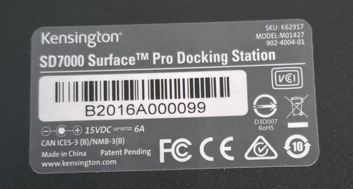 Kensington SD7000 for Microsoft Surface Pro 4 / 5 / 6 / 7 Dock Docking Station - 第 4/4 張圖片