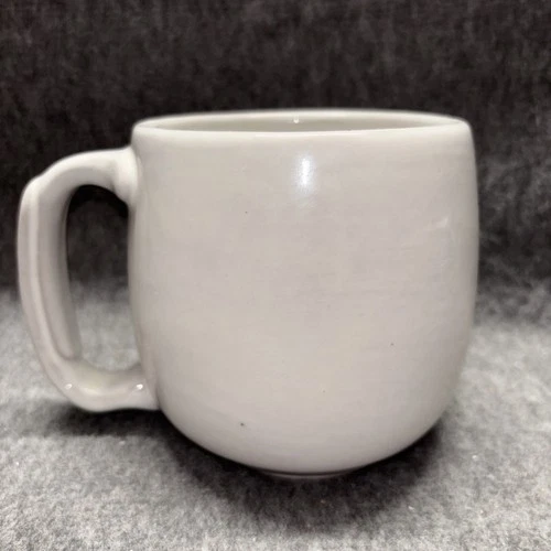 Vtg Frankoma Pottery Grand Mug White 4M Large Coffee Tea Hot Chocolate 24oz