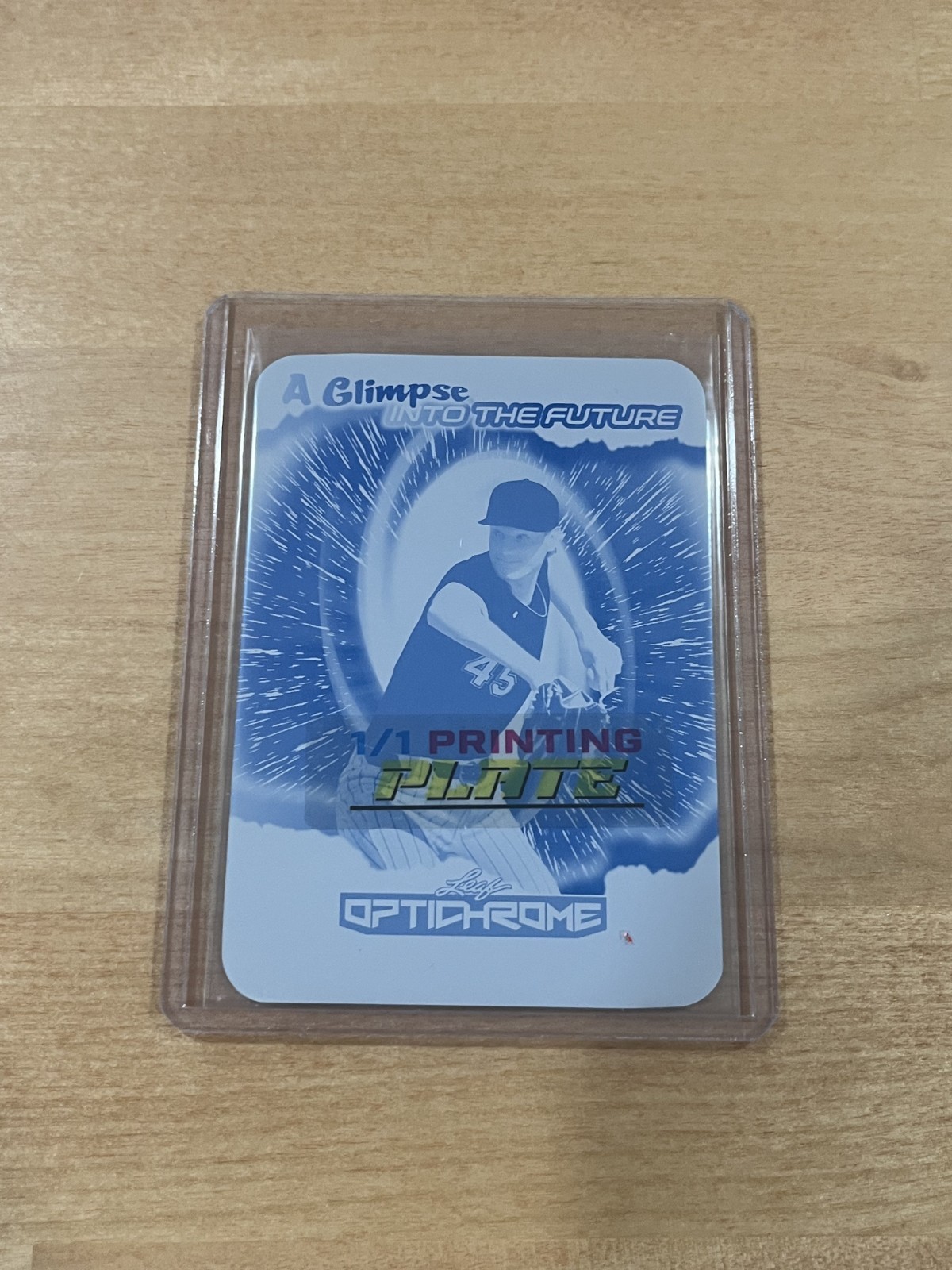Noah Schultz 2025 Leaf Optichrome Baseball 1/1 Printing Plate