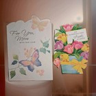70 Used Vintage & Modern Greeting Card Lot Heavy Floral Borders Typography Craft — photo 7