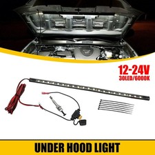 39cm 12-14V Repair Light Kit Bar White LED Panels Fit For Car Under Hood Engine