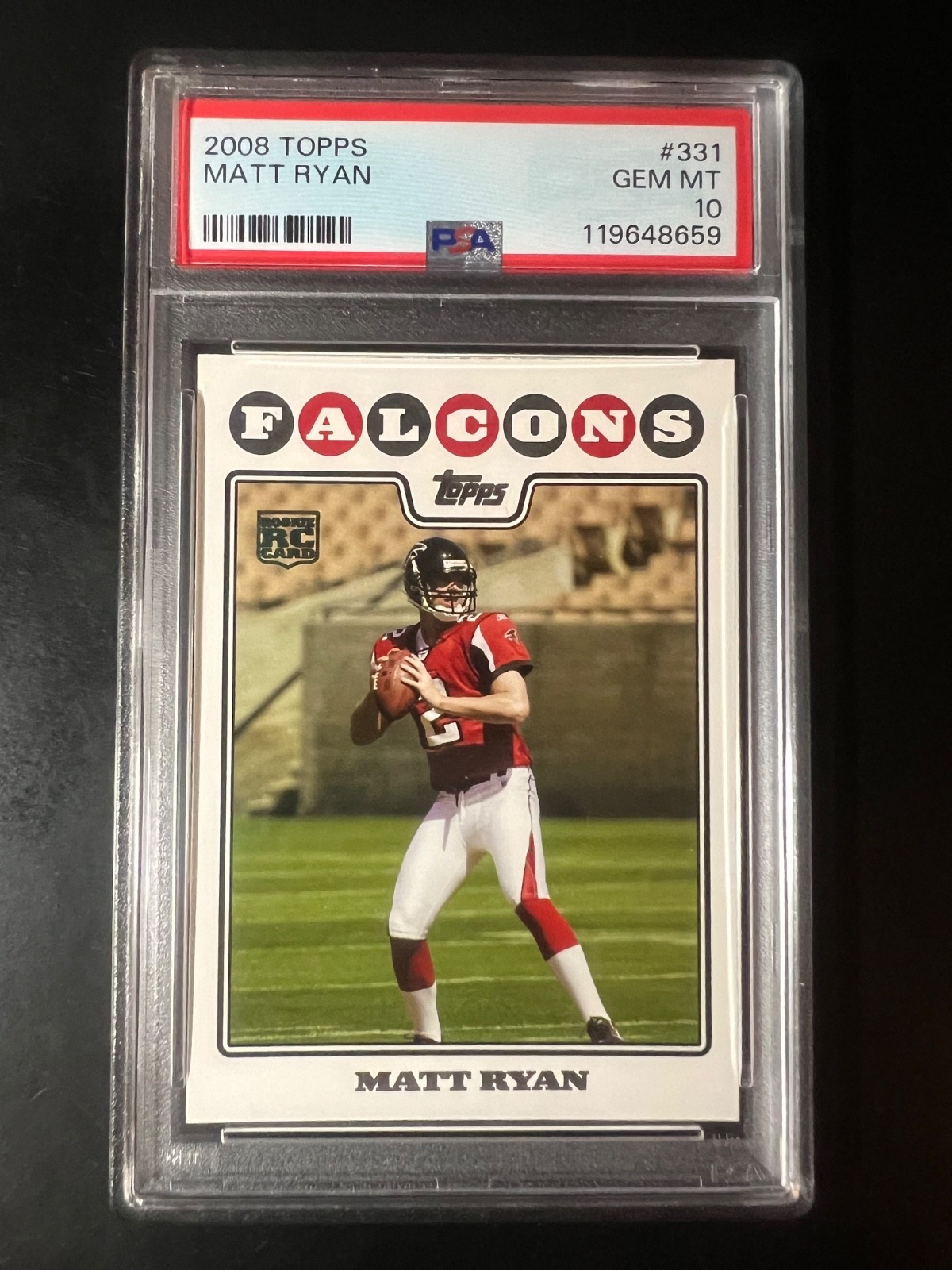 2008 Topps #331 Matt Ryan RC PSA 10 Falcons