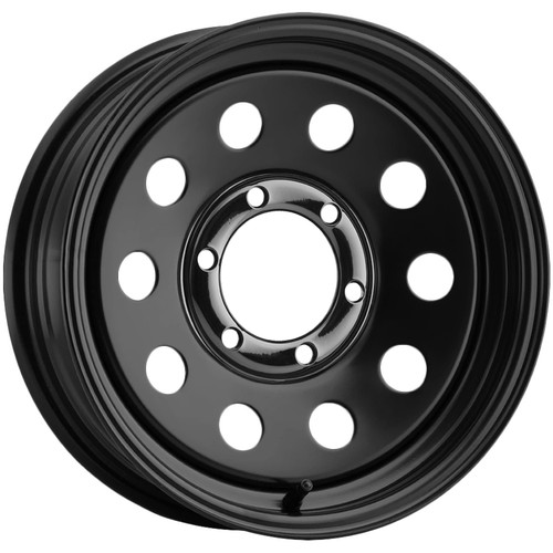 Vision 70 Trailer Mod 16x6 6x5.5" +0mm Black Wheel Rim 16" Inch