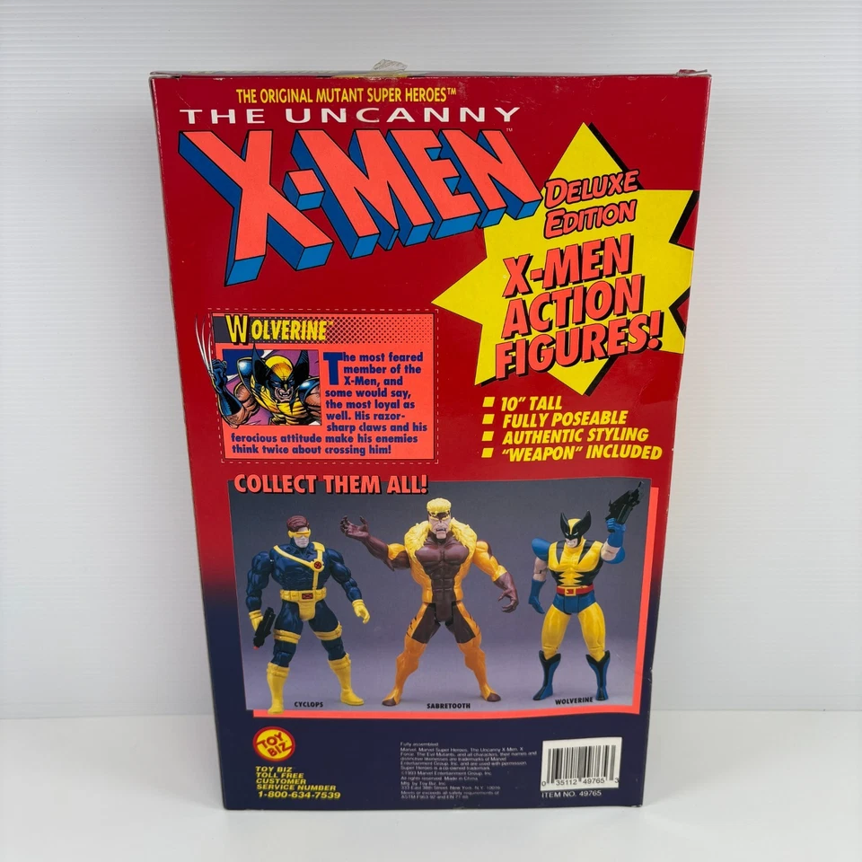 Vintage 1993 The Uncanny X-Men 10" Deluxe Edition WOLVERINE action figure MISB - image 4 of 4