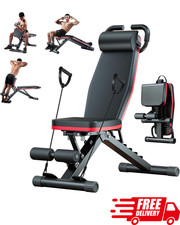 Adjustable Weight Bench Foldable Incline Decline with Leg Extension  Roman Chai