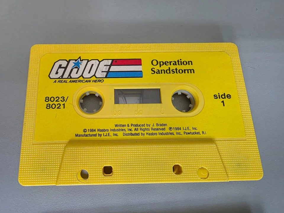 Lote de 2 cintas de casete vintage GI Joe Operation Sandstorm & The Captive City Foto 4 de 4