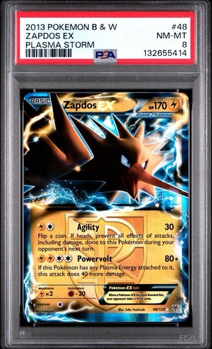 Zapdos-EX graded PSA 8 for sale on eBay