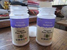 2 BIO REINES STEVIA PULVER VON NuNATURALS 1 Unze jeweils UNGEÖFFNET