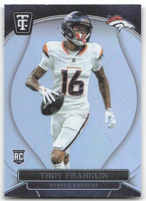 Troy Franklin Rookie 2024 Panini Totally Certified Mirror Denver Broncos