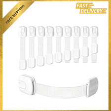 Child Safety Cabinet Locks, Baby Proofing, Adjustable Straps, Strong Self