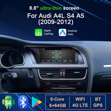 Autoradio 8.8'' Android 14 per Audi A4 A5 S4 GPS Carplay Car Stereo BT Head Unit