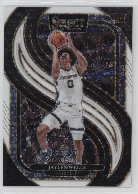 2024 Panini Select Premier Level White Disco Prizm 5/75 Jaylen Wells #188 16wc