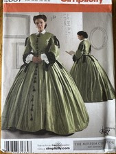 Simplicity 2887 KK Sizes 8-14 Civil War/Historical dress by Kay Gnagey NEW UNCUT