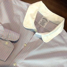 Brooks Brothers Regent Dress Shirt Striped Supima Cotton Mens 16-33 Read Short