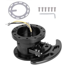 WorksBell Flip Up Tilt Quick Release System Steering Wheel Hub Boss Kit Black