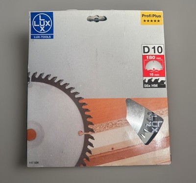 10x Lux-Tools Profi Plus Kreissäge Blatt D10 180mm X 16mm 56 Zähne Holz