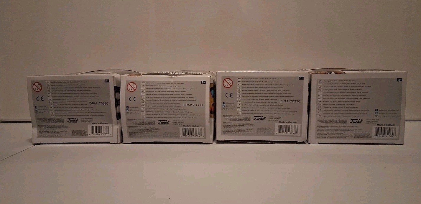 Nightmare Foxy, Bonnie, Chica, And Freddy New In Box Has Wear And Tear On Boxes