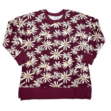 XL HANNAH LuLaRoe  BURGUNDY  CREAM FLORAL  Sizes 16-18 Crewneck Sweatshirt