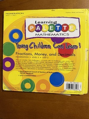 LEARNING PALETTE BASE DISC With Math Concepts-Fractions, Money, and Decimals