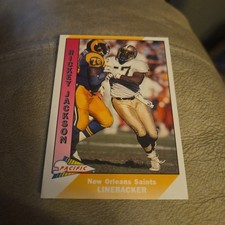 1991 Pacific #329 Rickey Jackson New Orleans Saints Football Card
