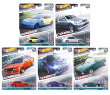 Hot Wheels Premium 1:64 Car Culture 2023 Modern Classics Complete Set Of 5