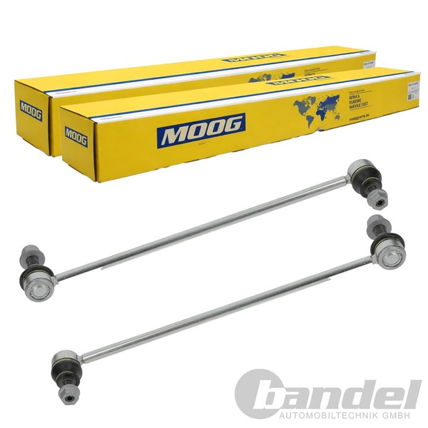 2X Moog Koppelstangen Vorne Links+Rechts Passend FüR Volvo S60 S80 V70 XC70 XC90-image