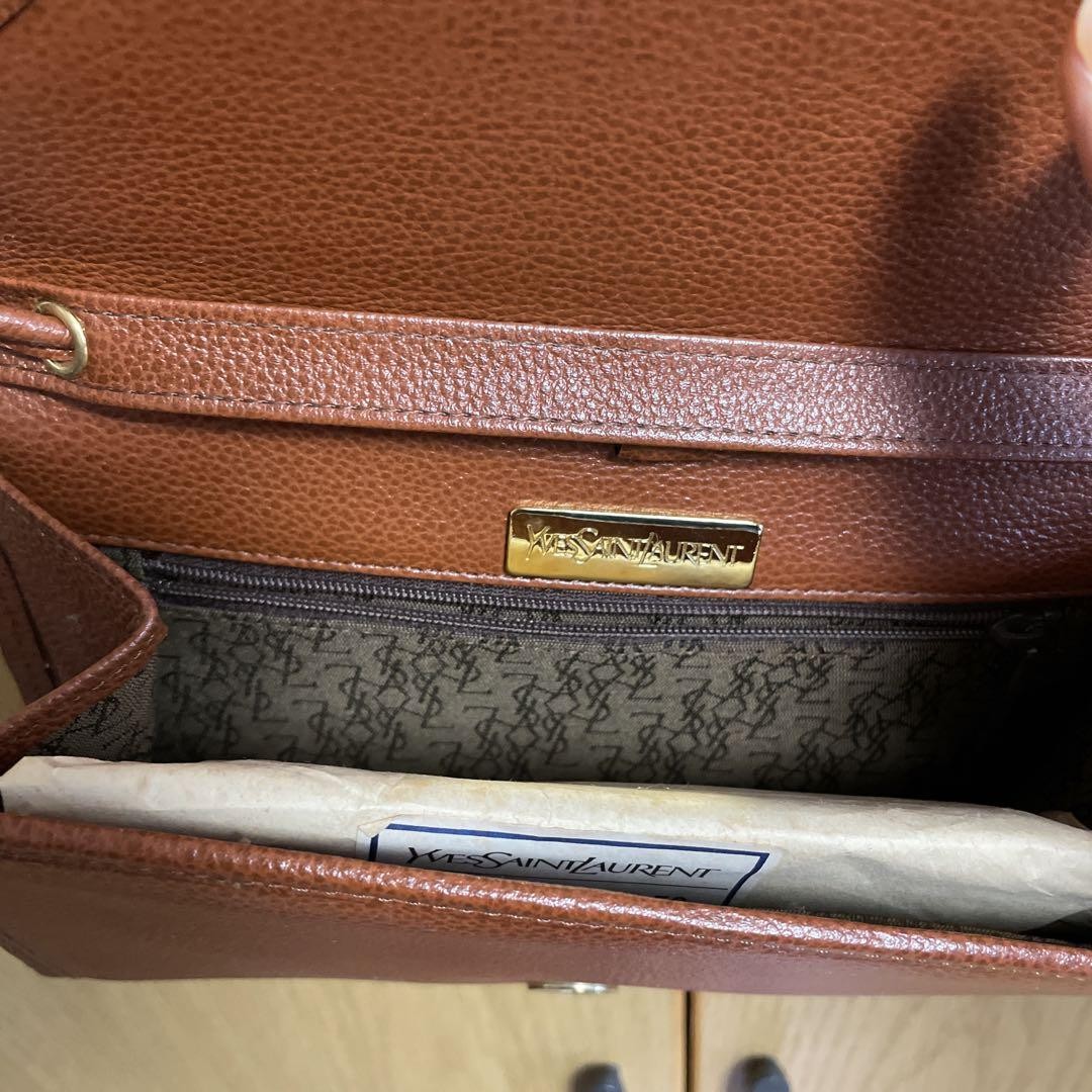Borsa a tracolla Yves Saint Laurent pelle marrone buone condizioni Autentica