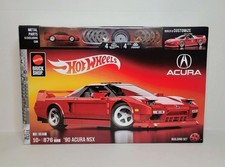 Juguete de construcción Mattel Brick Shop Hot Wheels Elite Series ’90 Acura NSX NUEVO SELLADO