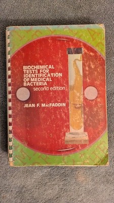 MacFaddon, BIOCHEMICAL TESTS FOR IDENTIFICATION OF MEDICAL BACTERIA, 1980, PB