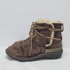 UGG Australia Cove Shearling Ankle Boots SN 5178 Suede Brown Womens Size 9