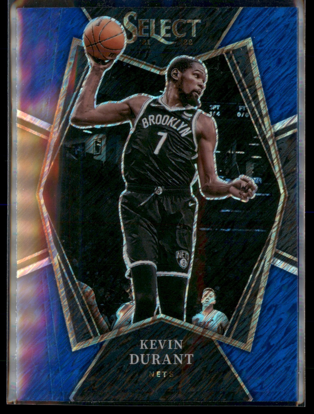 2021-22 Panini Select - Premier Level Kevin Durant #135 Blue Shimmer Prizm