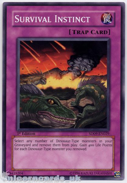 SD09-EN029 Survival Instinct 1st Edition Mint YuGiOh Card