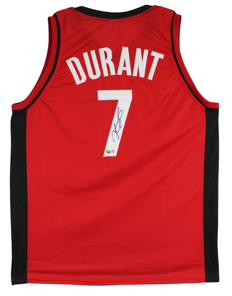Kevin Durant Authentic Signed Red Pro Style Jersey